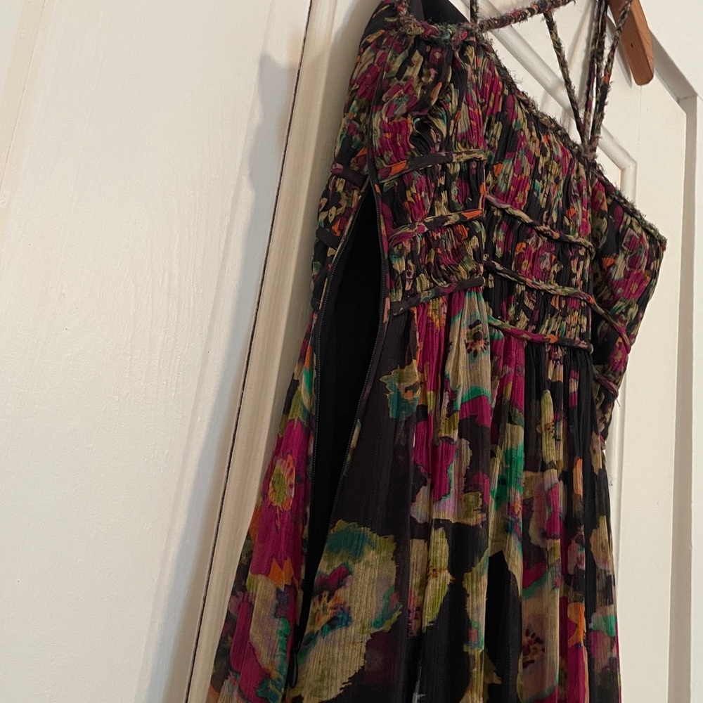 New Ulla Johnson Ines Floral Silk Maxi Dress size 6 in Cosmic - Picture 11 of 14